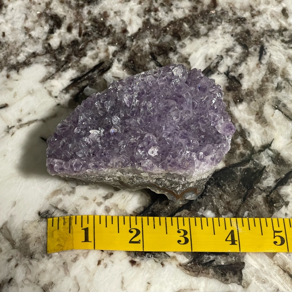 Amethyst Crystal Geode Cluster - Purple Home Accent - Picture 4 of 6